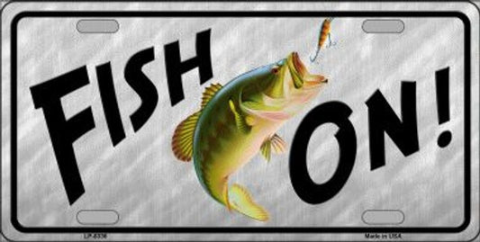 Fish On Novelty License Plate