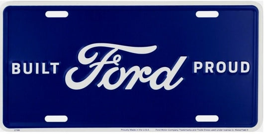 Built Ford Proud License Plate