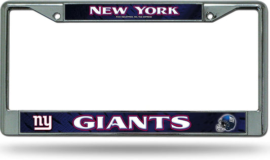 NY Giants Chrome License Plate Frame