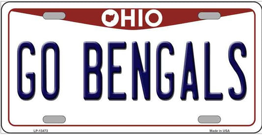 Go Bengals Fan License Plate Style Sign