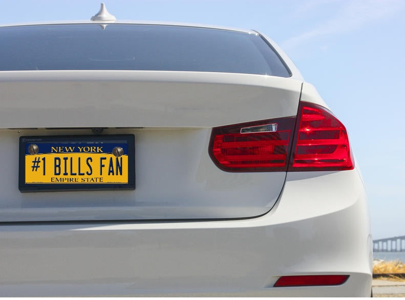 Buffalo Bills License Plate Mounted on Cars Rear