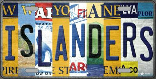 Islanders Folk Art Novelty Metal License Plate