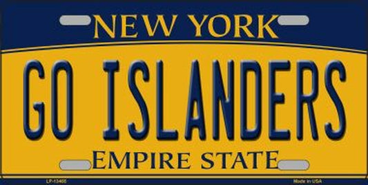 Go Islanders Fans New York Style License Plate