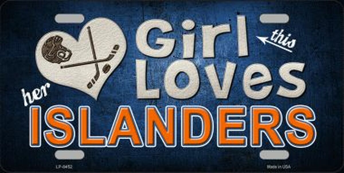 This Girl Lovers Her Islanders Novelty License Plate