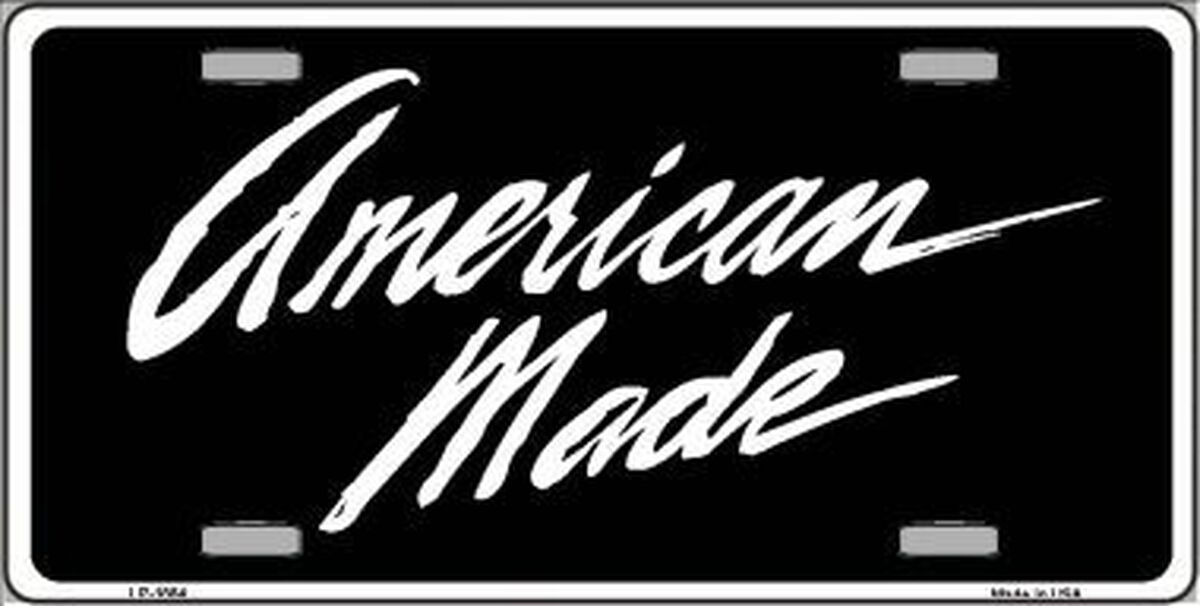 American Made Metal Novelty License Plate