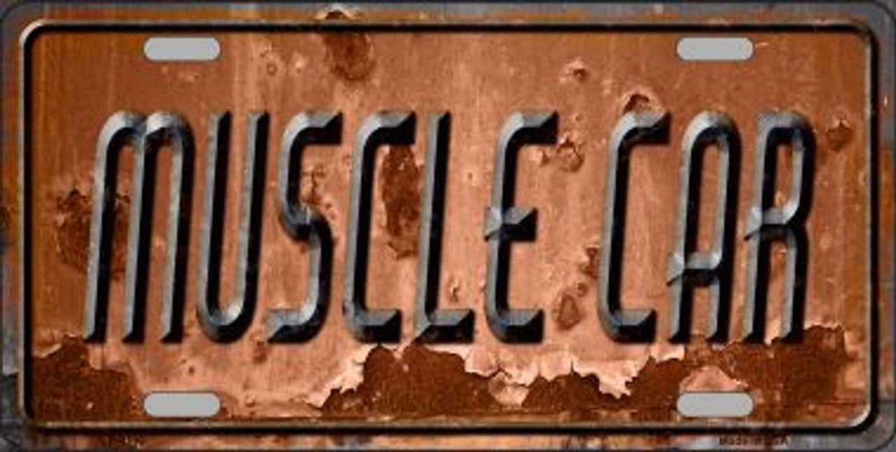 Muscle Car Novelty License Plate