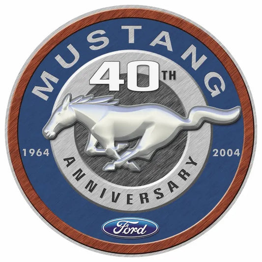 Mustang 40th Anniversary Circular Sign