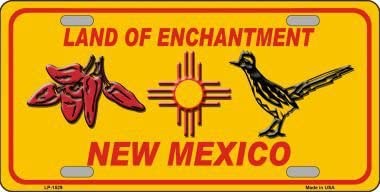 New Mexico Road Runner - Peppers License Plate