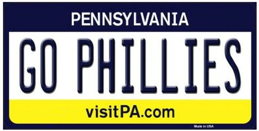 Go Phillies Peel & Stick Bumper Sticker