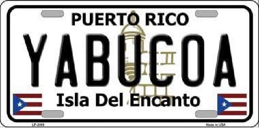 Yabucoas Puerto Rico License Plate