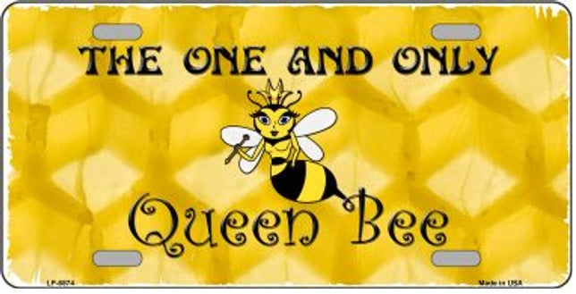 One and Only Queen Bee License Plate