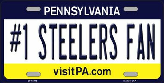 #1 Steelers Fan License Plate