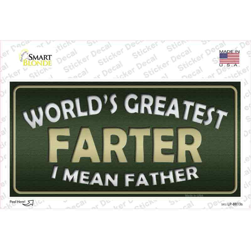 Worlds Greatest Farter Sticker