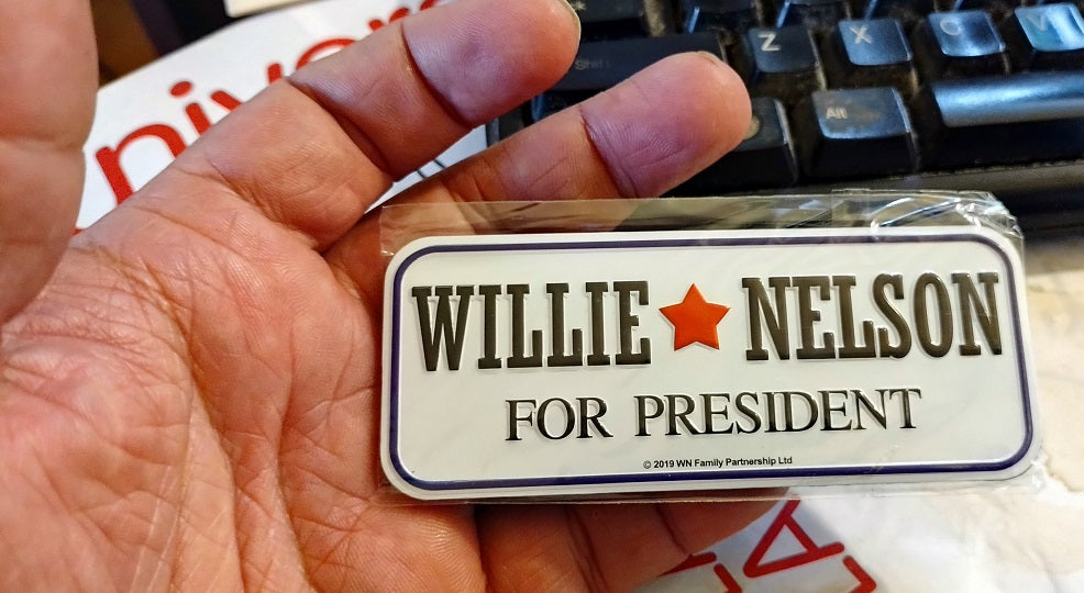 Willie Nelson For President Refrigerator Magnet