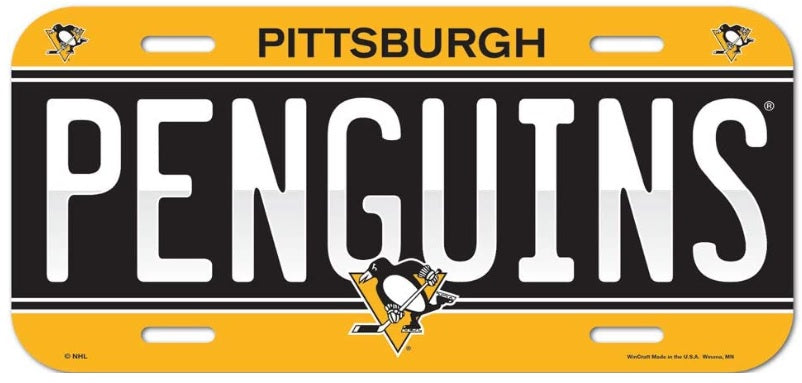 Pittsburgh Penguins WinCraft NHL License Plate