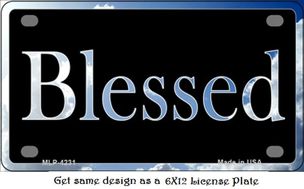 Blessed Blue Sky and Clouds Bumper Sticker